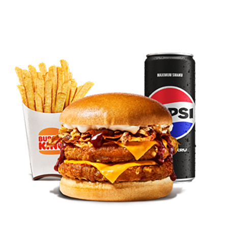 Double Steakhouse Chicken King Zestaw