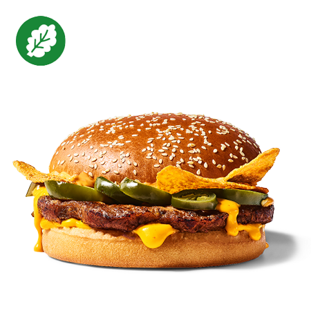 Plant- Based Cheesy Nachos Burger