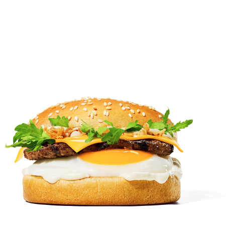 Breakfast Beef Burger
