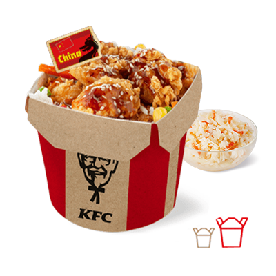Rýže s bites grande Sweet Chilli Menu