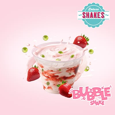 Bubble Shake Strawberry-Apple 180ml
