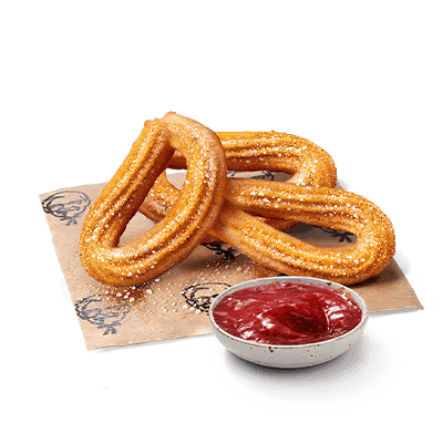 Churros + strawberry dip