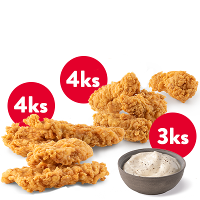 4x Strips + 4x Hot Wings + 3x dip - price, promotions, delivery