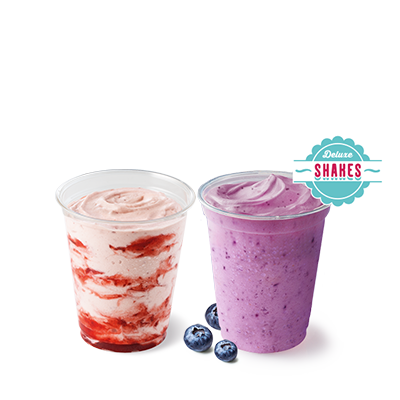 Shake popping Blueberry medium + Shake medium