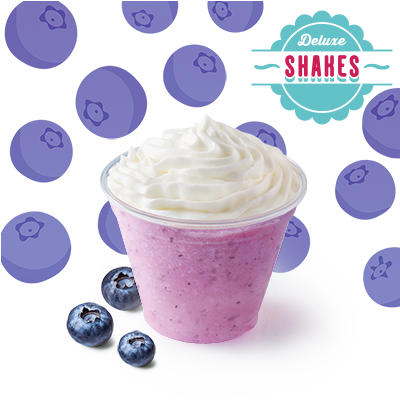 Shake Blueberry small with whipped cream - price, promotions, delivery