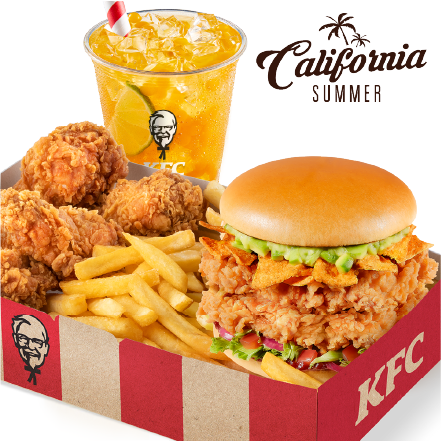 California Double Burger Box s Bubble tea - cena, propagace, dodávka
