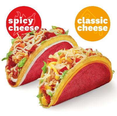 Classic Cheese Taco + Spicy Cheese Taco