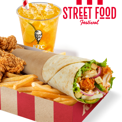 Souvlaki Twister Box s Bubble Tea Mango (300ml) - cena, propagace, dodávka