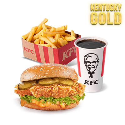 Kentucky Gold Zinger XL Menu - cena, propagace, dodávka
