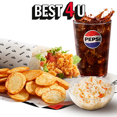 iTwist + Bezedný nápoj + Bramborové lupínky + Coleslaw