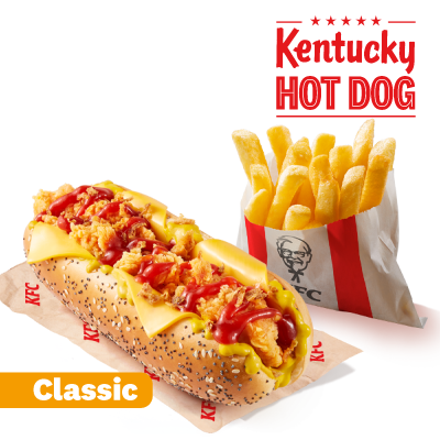 Kentucky Hot Dog Classic + hranolky