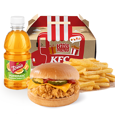 Kid's menu Cheeseburger