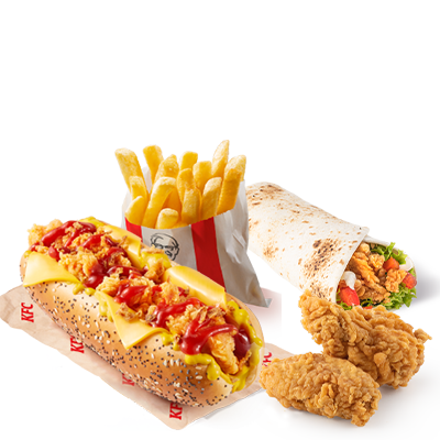 Kentucky Hot Dog + iTwist + 2 x HW + hranolky