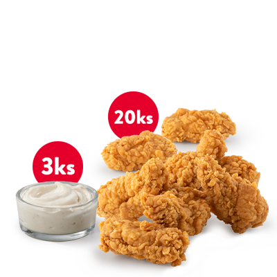 20 Hot Wings + dipper