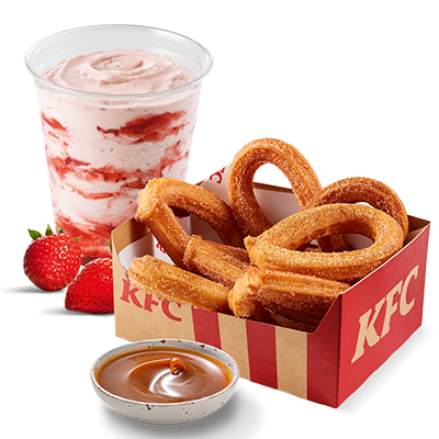Churros 7ks, dip, střední Shake