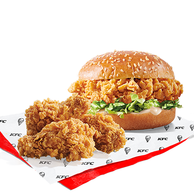 Zinger + 3x Hot Wings