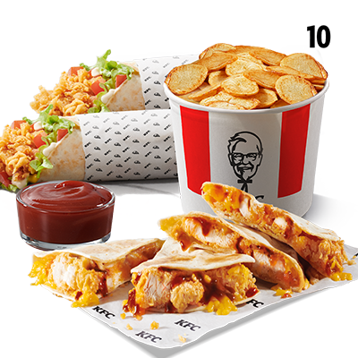 Qurrito + 2x iTwist + Bucket of chips + dip