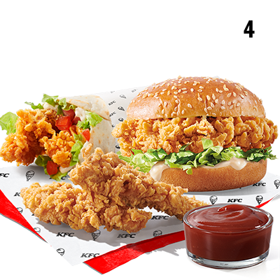 Twister + Zinger + 2x Strips + Dip