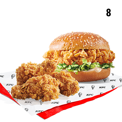 Zinger + 3x Hot Wings