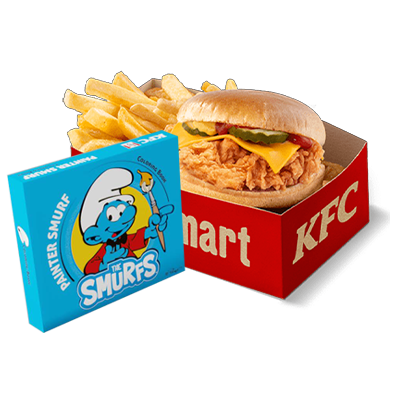 B-Smart Cheeseburger + hračka Šmoulové