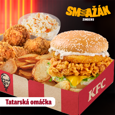 Smažák Zinger s tatarskou omáčkou Box