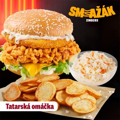 Smažák Zinger s tatarskou omáčkou Menu