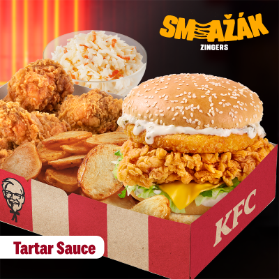 Smažák Zinger with Tartar Sauce Box