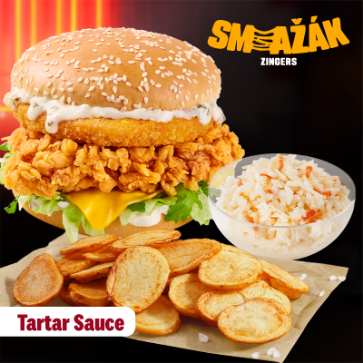 Smažák Zinger with Tartar Sauce Menu