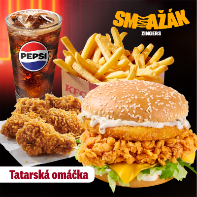 Smažák Zinger s tatarskou omáčkou XL Box