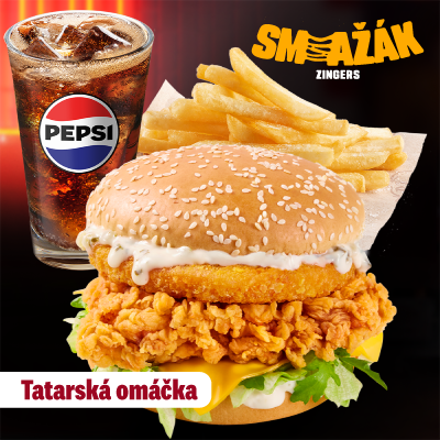 Smažák Zinger s tatarskou omáčkou Menu