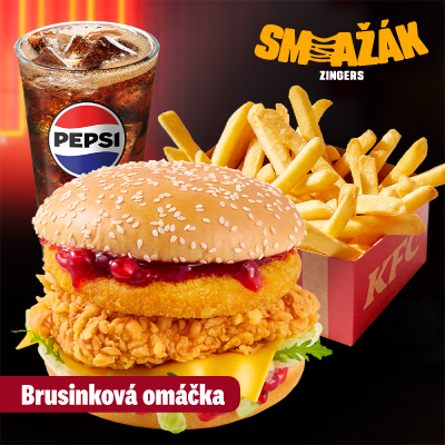 Smažák Zinger s brusinkovou omáčkou XL Menu