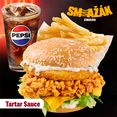 Smažák Zinger with Tartar Sauce Menu