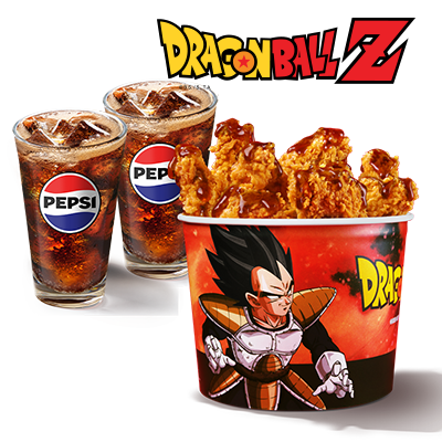Dragon Ball Z Teriyaki Strips Bucket & 2x Refill