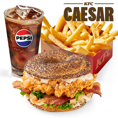 Caesar Bagel XL Menu