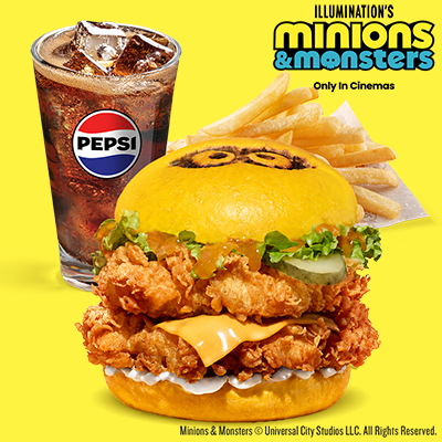 Minions Double Burger Menu