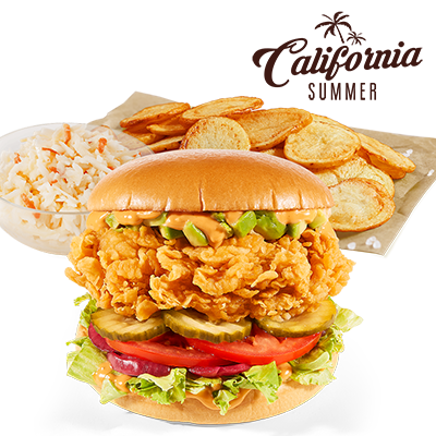 California Burger Menu