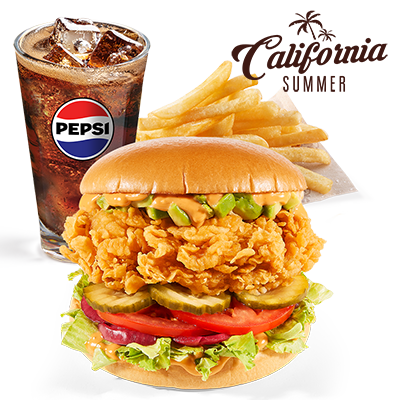 California Burger Menu