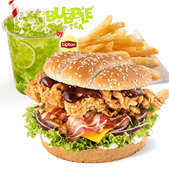 Grander Burger Zestaw z Bubble Tea - cena, promocje, dostawa