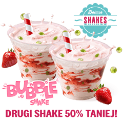 Bubble Shake Truskawkowy 180 ml + drugi 50% taniej - cena, promocje, dostawa