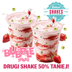 Bubble Shake Truskawkowy 300 ml + drugi 50% taniej - cena, promocje, dostawa