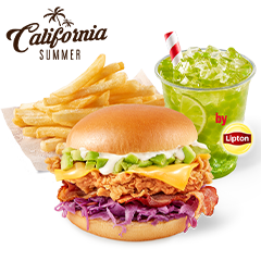 California Burger Menu with Bubble Tea - price, promotions, delivery