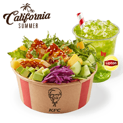 Summer Vege Poke with halloumi & salad with Bubble Tea - price, promotions, delivery