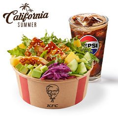 Summer Vege Poke with halloumi & salad + drink - price, promotions, delivery