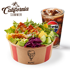 Summer Vege Poke with rice & halloumi + drink - price, promotions, delivery