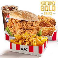 Big Box Podwójny Zinger z Kentucky Gold Fries - cena, promocje, dostawa