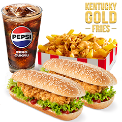 Zestaw Longer z Kentucky Gold Fries - cena, promocje, dostawa