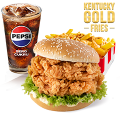 Zestaw Podwójny Zinger z Kentucky Gold Fries - cena, promocje, dostawa