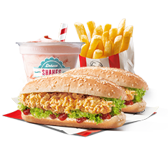 2x Longer + Shake + Fries - price, promotions, delivery