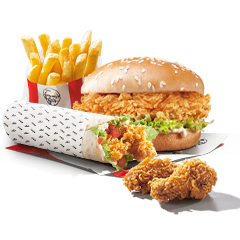 Zinger + iTwist + 2 Hot Wings + Fries - price, promotions, delivery