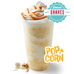 Shake Popcorn  z bitą śmietaną i sosem karmelowym 500ml - cena, promocje, dostawa